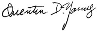 Quetin Young Signature