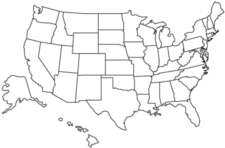 Map of the US to find a speaker regionally