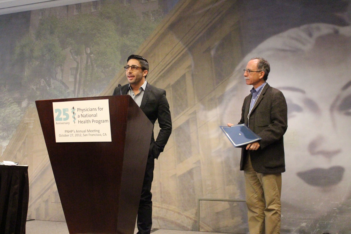 James Besante, a second-year student at the University of New Mexico School of Medicine, was recently given the Nicholas Skala Student Activist Award by a national physicians group for his health care reform advocacy efforts in New Mexico.
